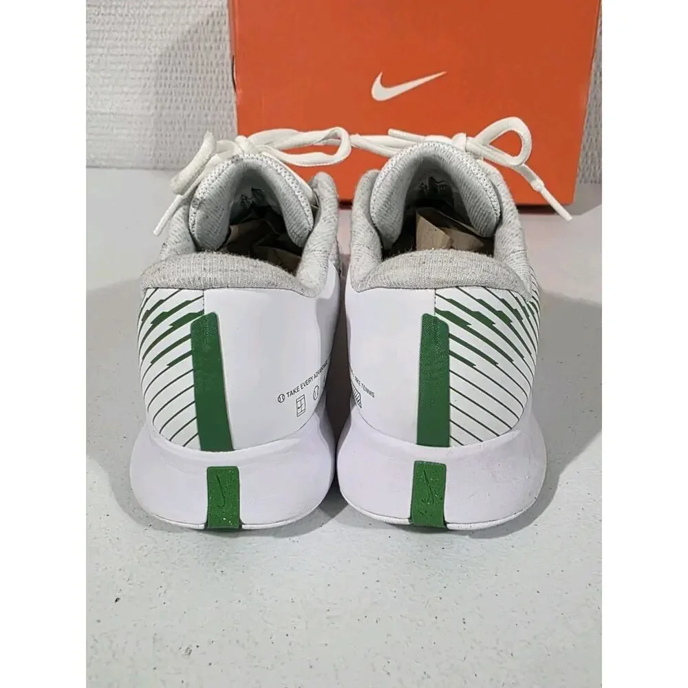 Nike Zoom Vapor Pro 2 HC Women's 10.5 White Kelly Green Tennis Shoes DR6192-102